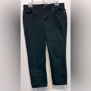 Talbots Women’s Straight Leg Faded Black Jeans - Size 10P